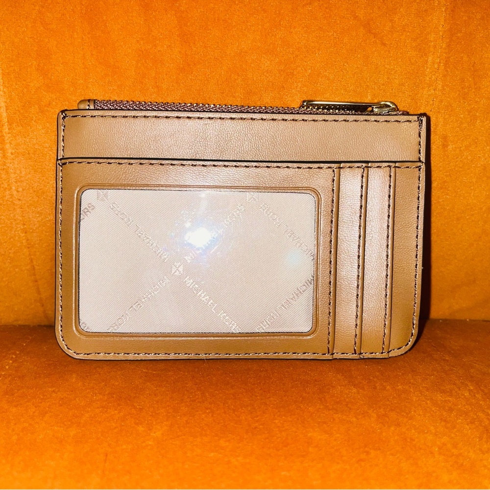 Michael Kors Gold-Tone Tan Quilted Wallet - Picture 2 of 2